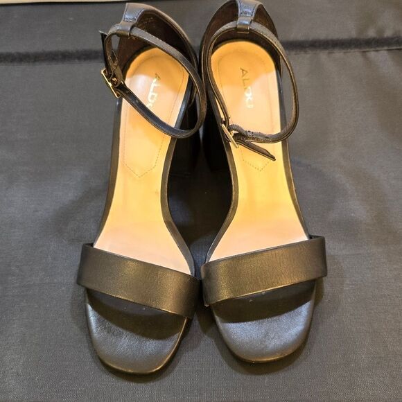 ALDO CHUNKY HEELS OPEN-TOE WOMEN'S DRESS SANDAL - Picture 14 of 16